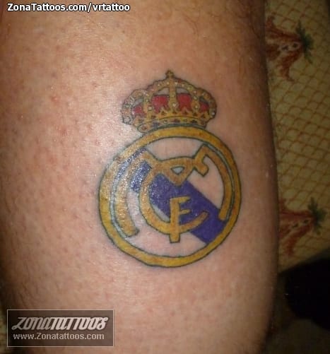 Foto de tatuaje Real Madrid, Escudos, Fútbol