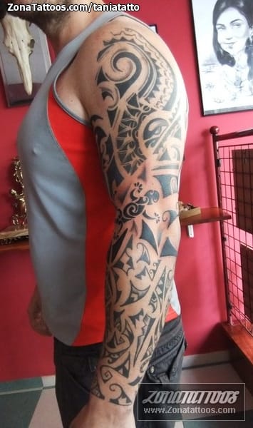 Tattoo photo Maori, Sleeves