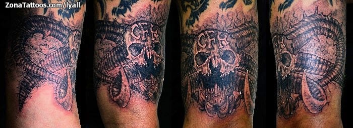 Tattoo photo Skulls, Demons