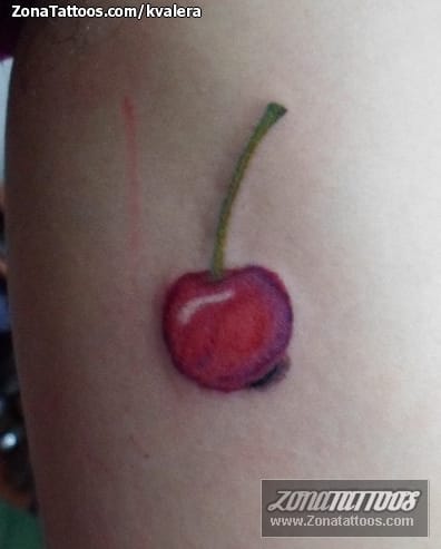 Foto de tatuaje Cerezas, Frutas