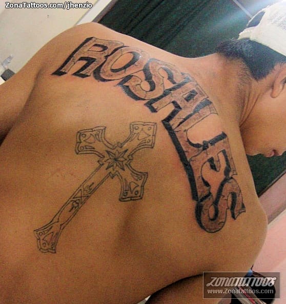 Tattoo photo Letters, Back