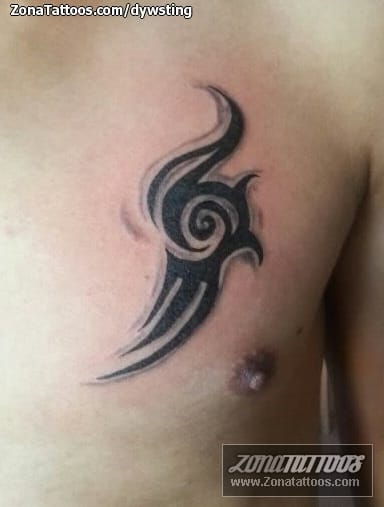 Foto de tatuaje Tribales, Pecho