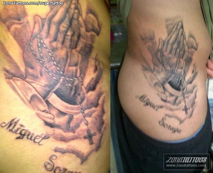 Tattoo photo Religious, Prayers, Hands