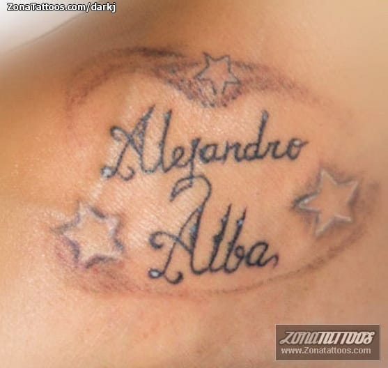 Foto de tatuaje Letras, Nombres