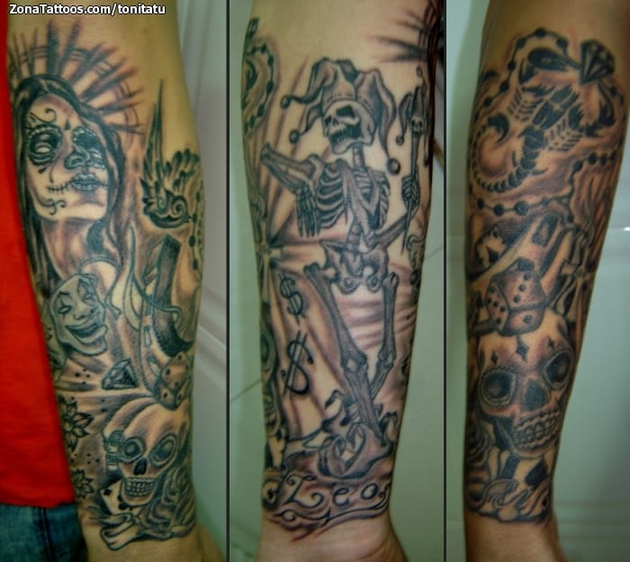 Foto de tatuaje Antebrazo, Chicanos, Catrinas