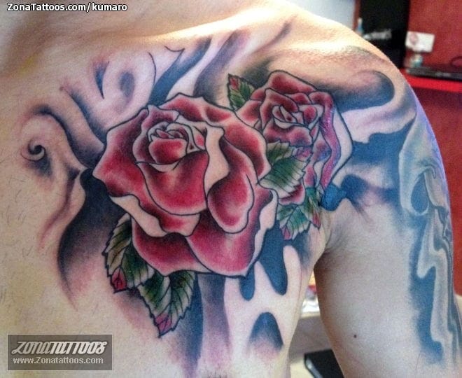 Tattoo photo Roses, Flowers