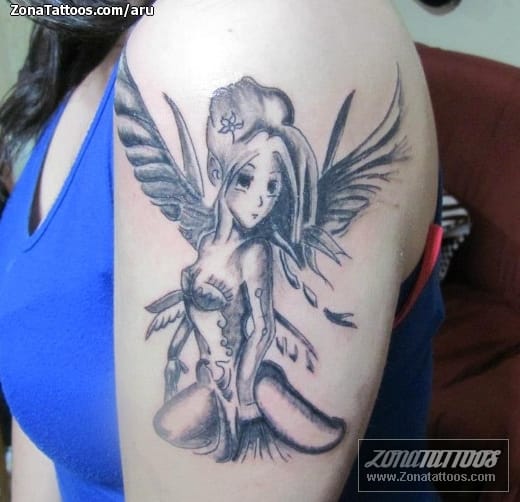 Tattoo photo Manga, Fairies, Fantasy