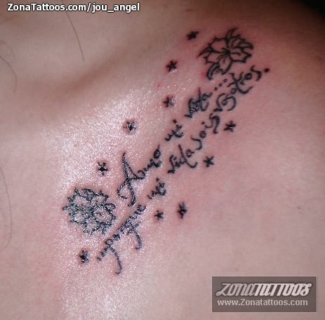 Tattoo photo Messages, Letters