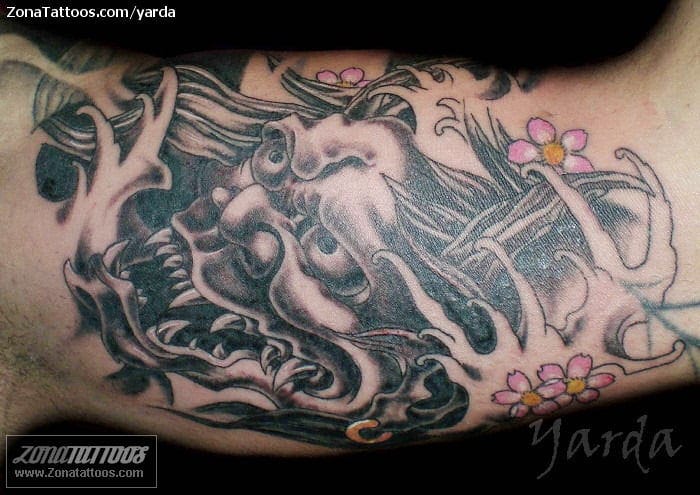 Foto de tatuaje Orientales, Hannya