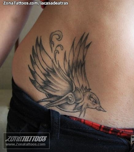 Tattoo photo Birds, Animals, Waist