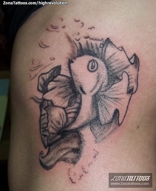 Foto de tatuaje Peces, Animales