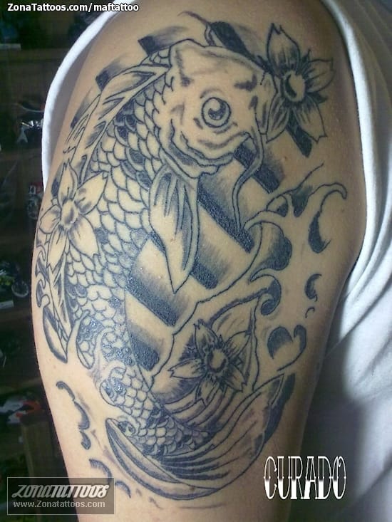 Foto de tatuaje Koi, Peces, Animales