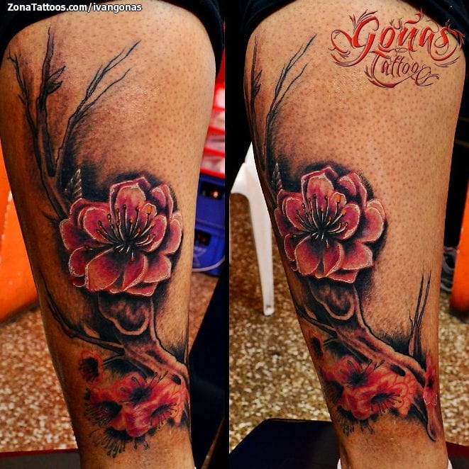 Foto de tatuaje Flores