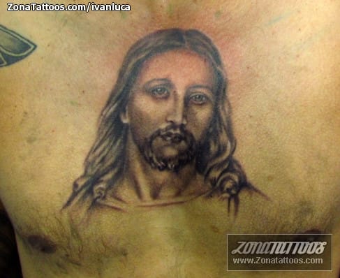 Tattoo photo Christ, Religious, Chest