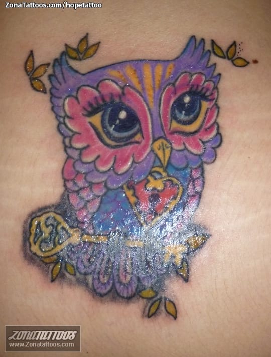 Tattoo photo Birds, Owls, Animals