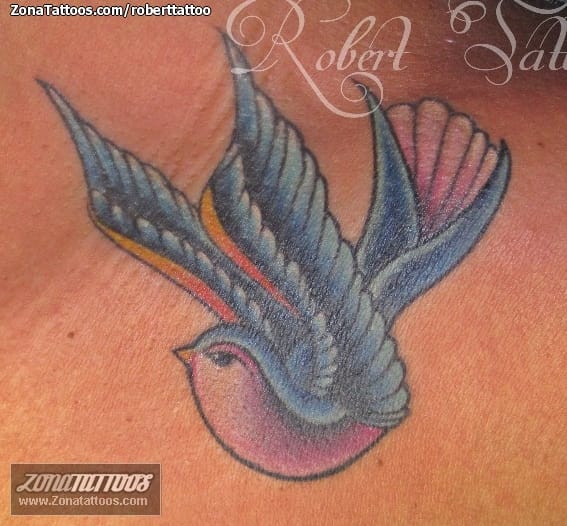 Tattoo photo Birds, Animals, Swallows