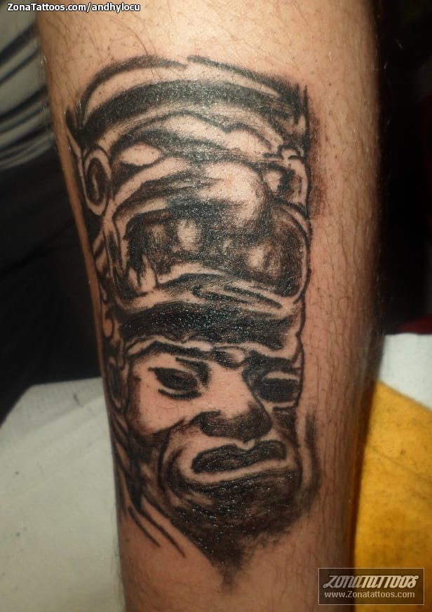 Foto de tatuaje Aztecas