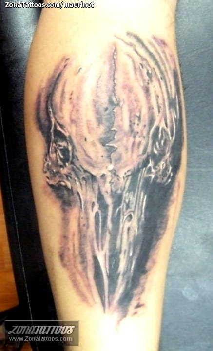 Tattoo photo Skeletons, Crows
