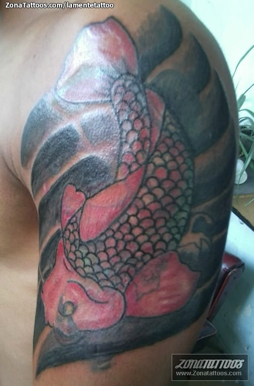 Foto de tatuaje Peces, Koi