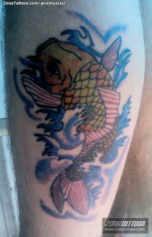 Foto de tatuaje Koi, Peces, Orientales