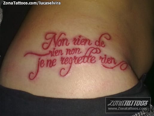 Tattoo photo Letters, Messages, Latin