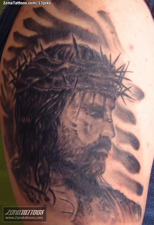 Tattoo photo Christ, Religious