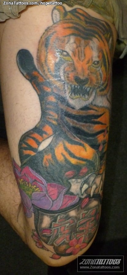 Foto de tatuaje Animales, Tigres, Orientales