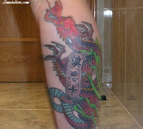 Tattoo photo Dragons, Asian