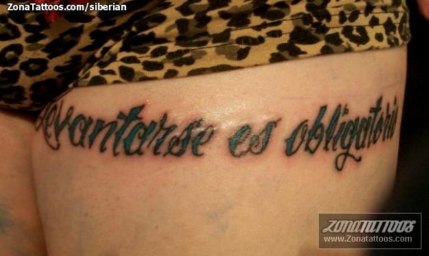 Foto de tatuaje Letras, Frases