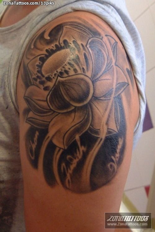 Foto de tatuaje Flores, Lotos