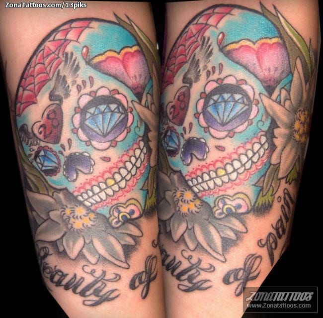 Foto de tatuaje Sugar Skull