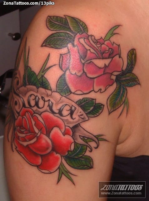 Tattoo photo Flowers, Roses