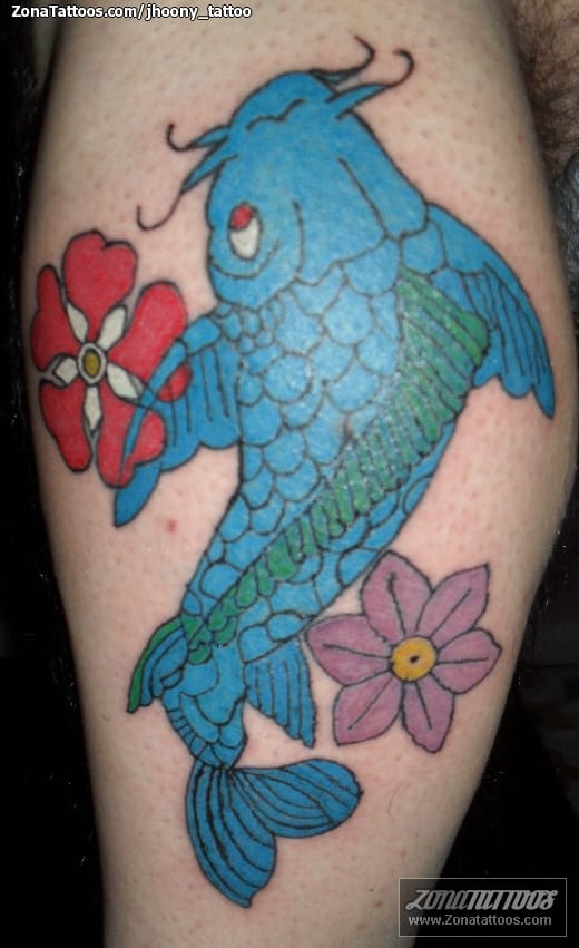 Foto de tatuaje Koi, Animales, Peces