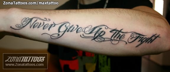 Tattoo photo Messages, Forearm, Letters