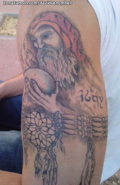 Foto de tatuaje Cover Up, Magos, Fantasía