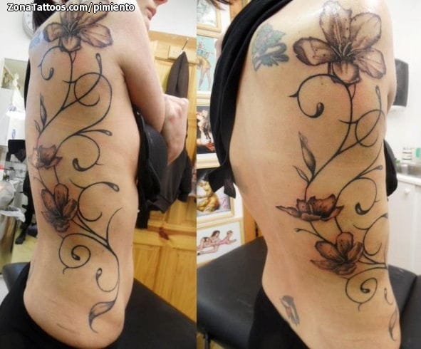 Foto de tatuaje Flores