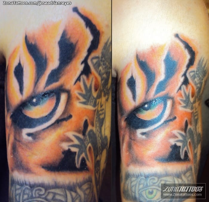 Tattoo photo Eyes, Tigers, Animals