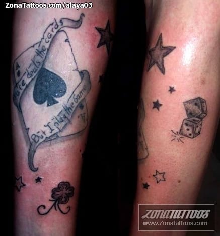 Foto de tatuaje Naipes, Poker, Picas