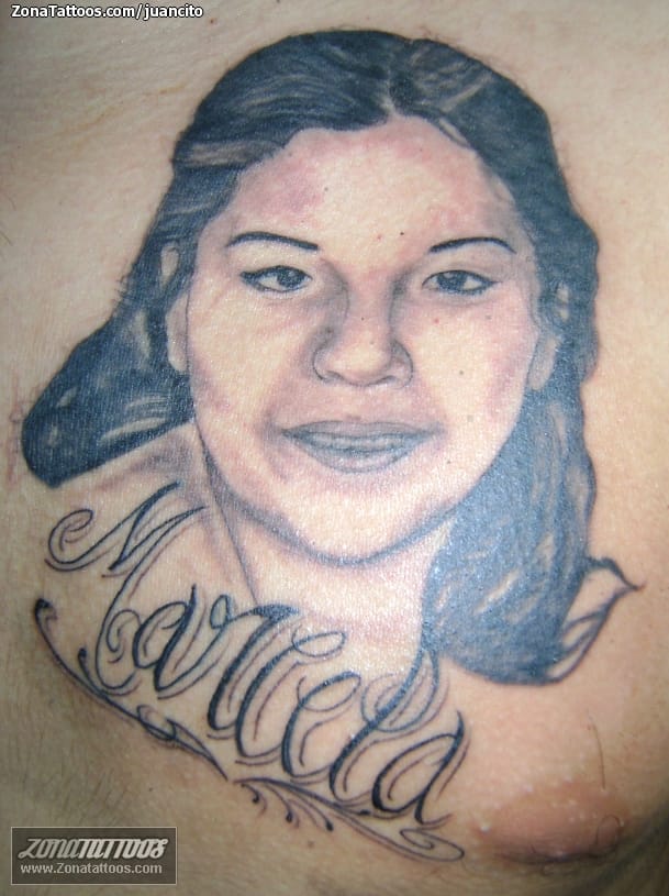 Foto de tatuaje Retratos, Personas, Pecho