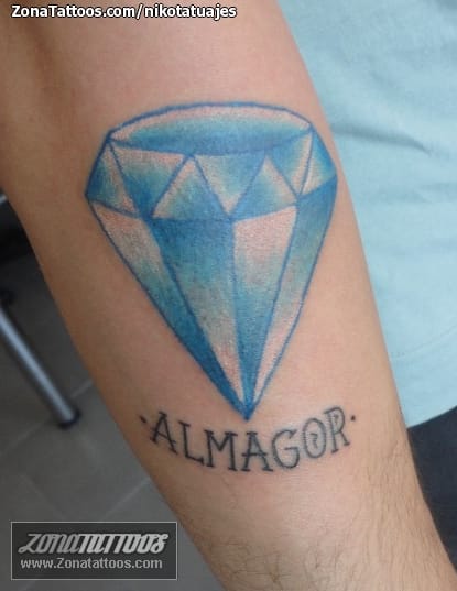 Foto de tatuaje Diamantes