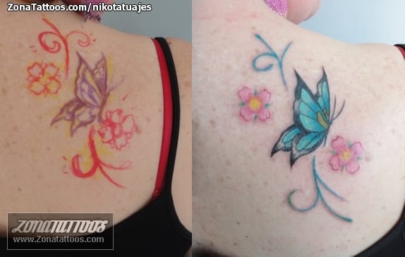 Foto de tatuaje Mariposas, Insectos