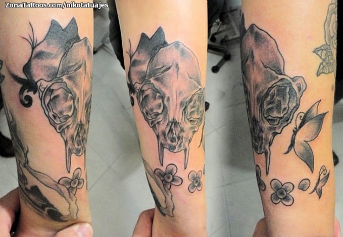 Tattoo photo Skulls, Animals