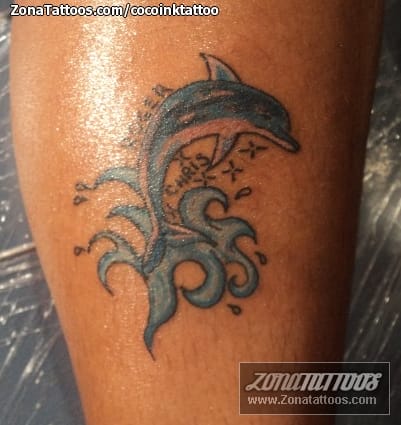 Foto de tatuaje Delfines, Animales