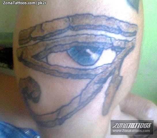 Foto de tatuaje Ojo de Horus, Egipcios