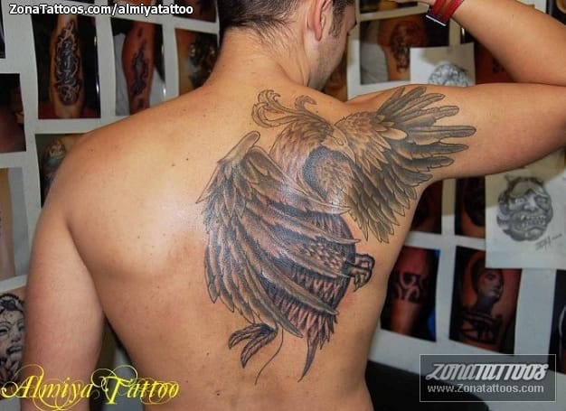 Foto de tatuaje Fantasía, Ave Fénix