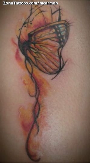 Foto de tatuaje Mariposas, Insectos