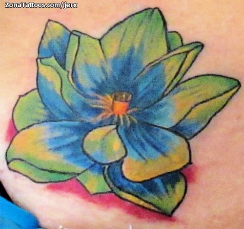 Tattoo photo Flowers, Lotus