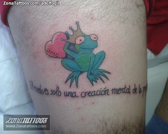 Foto de tatuaje Animales, Ranas, Corazones