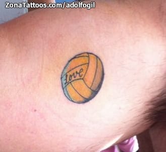 Foto de tatuaje Deportes, Balones, Voleibol