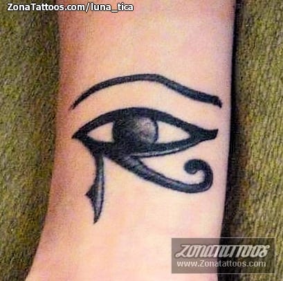 Foto de tatuaje Ojo de Horus, Egipcios